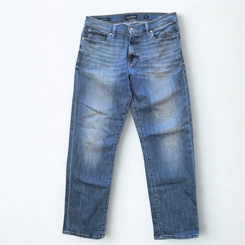 Lucky Brand 221 Original Straight Leg Jeans‎ Men's 34 x 32 Blue Denim